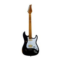 Guitarra Eléctrica Jet Eléctrica Jet Guitars Js 800 Relic, Negra Isjetjs800relibac