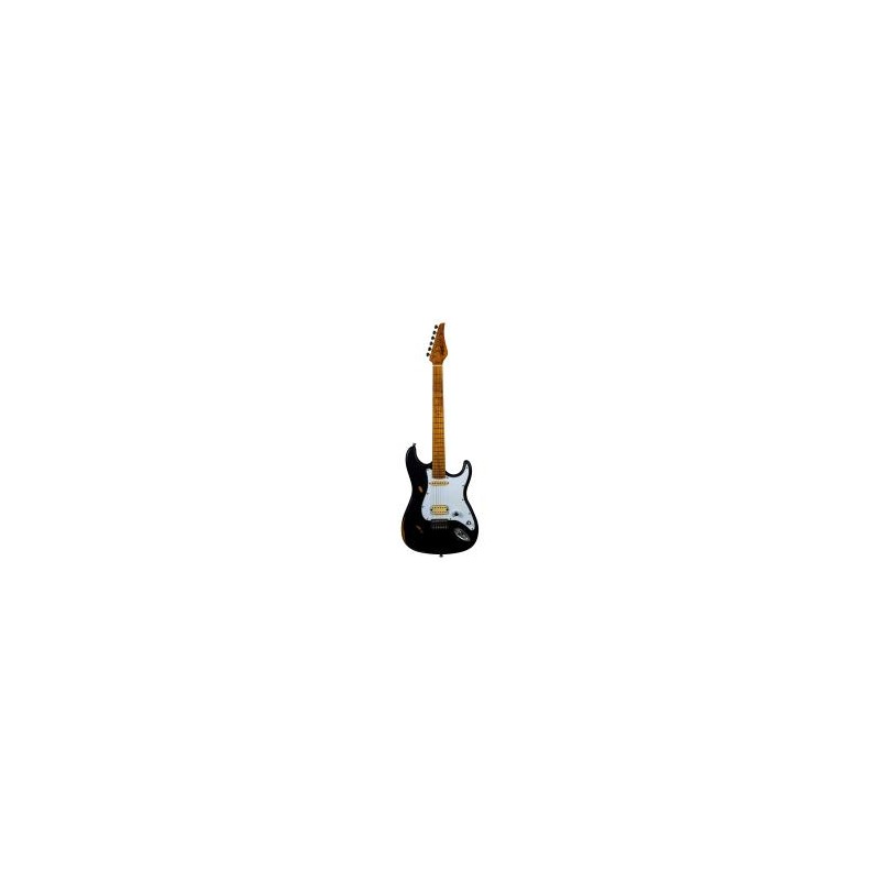 Guitarra Eléctrica Jet Eléctrica Jet Guitars Js 800 Relic, Negra Isjetjs800relibac