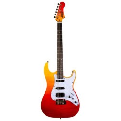 Guitarra Eléctrica Jet Eléctrica Jet Guitars Js 600, Rojo Transparente Isjetjs600trd