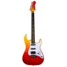 Guitarra Eléctrica Jet Eléctrica Jet Guitars Js 600, Rojo Transparente Isjetjs600trd