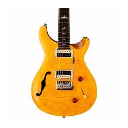 Guitarra Eléctrica Prs Se Custom 22 Semi Hollow, Santana Yellow Con Gig Bag 111436Sy