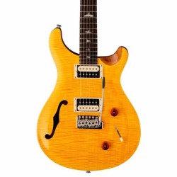 Guitarra Eléctrica Prs Se Custom 22 Semi Hollow, Santana Yellow Con Gig Bag 111436Sy