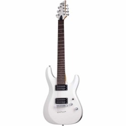 Guitarra Eléctrica Schecter C 7 Deluxe Blanco Satinado Issccc7deluxeswt