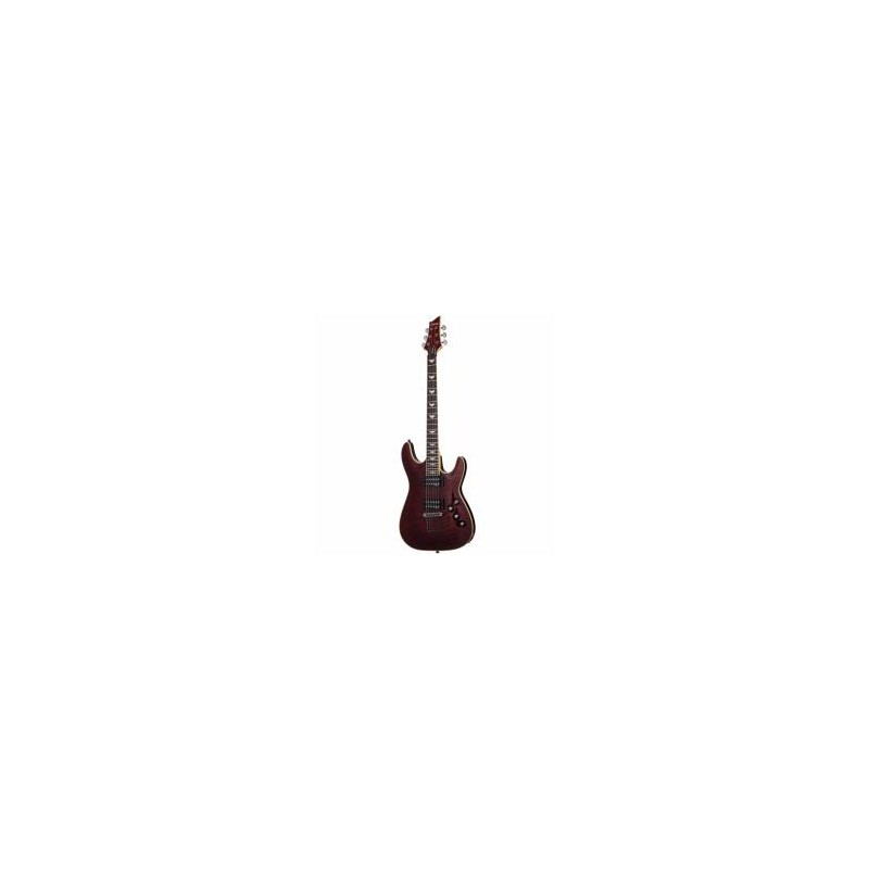 Guitarra Eléctrica Schecter Modelo Omen Extreme 6 Bcr Cereza Negro Issccomenext6bcr