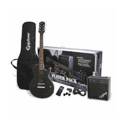 Guitarra Eléctrica Epiphone Les Paul Player Pack Ebony Ppegegl1ebch1