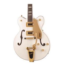Guitarra Eléctrica Gretsch G5422tg Electromatic Classic Hollow Body Double Cut Con Bigsby Y Maquinaria Dorada Snowcrest White 25