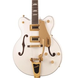 Guitarra Eléctrica Gretsch G5422tg Electromatic Classic Hollow Body Double Cut Con Bigsby Y Maquinaria Dorada Snowcrest White 25