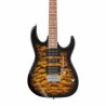 Guitarra Eléctrica Ibanez Guitarra Electrica Ibanez ''Gio Rg''ambar Transparente Sombreado Negro Mod. Grx70qa Sb 8202735