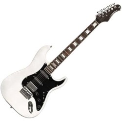 Guitarra Eléctrica Stagg Cuerpo Sólido Ses 60 Whb, Blond White Ses60whb