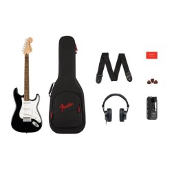 Guitarra Eléctrica Squier Paquete Stratocaster Affinity Mustang Micro Series, Black 0372873206