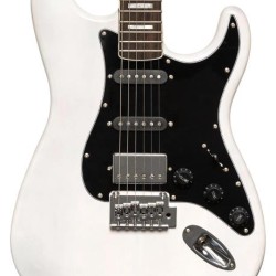 Guitarra Eléctrica Stagg Cuerpo Sólido Ses 60 Whb, Blond White Ses60whb