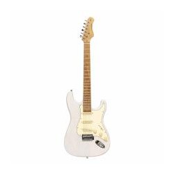 Guitarra Eléctrica Stagg Stagg Serie 55 Con Cuerpo Sólido De Paulownia Ses55whb