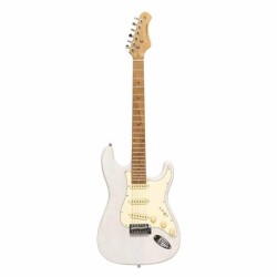 Guitarra Eléctrica Stagg Stagg Serie 55 Con Cuerpo Sólido De Paulownia Ses55whb