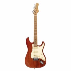 Guitarra Eléctrica Stagg Stagg Serie 55 Con Cuerpo Sólido De Paulownia Ses55stfred