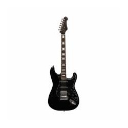 Guitarra Eléctrica Stagg Stagg Con Cuerpo De Aliso Sólido Ses60blk