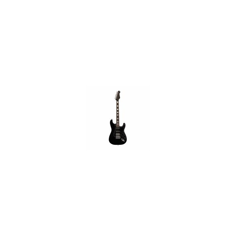 Guitarra Eléctrica Stagg Stagg Con Cuerpo De Aliso Sólido Ses60blk