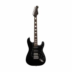 Guitarra Eléctrica Stagg Stagg Con Cuerpo De Aliso Sólido Ses60blk