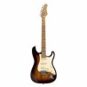 Guitarra Eléctrica Stagg Serie 55 Con Cuerpo Sólido De Paulownia Ses55snb