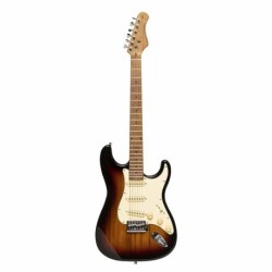 Guitarra Eléctrica Stagg Serie 55 Con Cuerpo Sólido De Paulownia Ses55snb