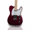 Guitarra Eléctrica Logan Tipo Tlr Rojo Metalico Legtt1mrd