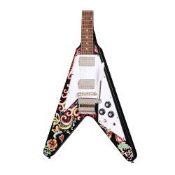 Guitarra Eléctrica Epiphone Jimi Hendrix "Love Drops" Flying V C/ Estuche Rígido Ecjhfvebnh3