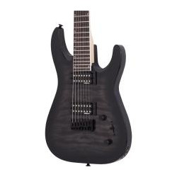 Guitarra Eléctrica Jackson Js Series Dinky Arch Top Js22q 7 Dka, Ráfaga Negra Transparente 2918804585