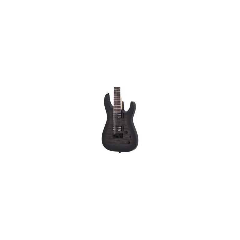 Guitarra Eléctrica Jackson Js Series Dinky Arch Top Js22q 7 Dka, Ráfaga Negra Transparente 2918804585