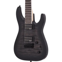 Guitarra Eléctrica Jackson Js Series Dinky Arch Top Js22q 7 Dka, Ráfaga Negra Transparente 2918804585